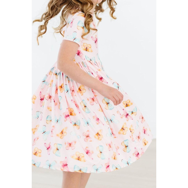 Butterfly Kisses S/S Pocket Twirl Dress