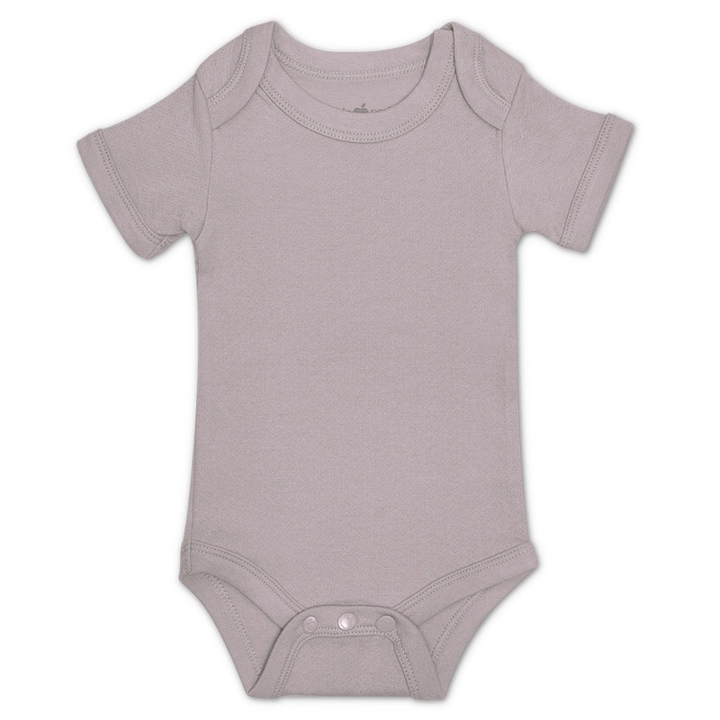 Essential Organic Onesie Grey Pointelle