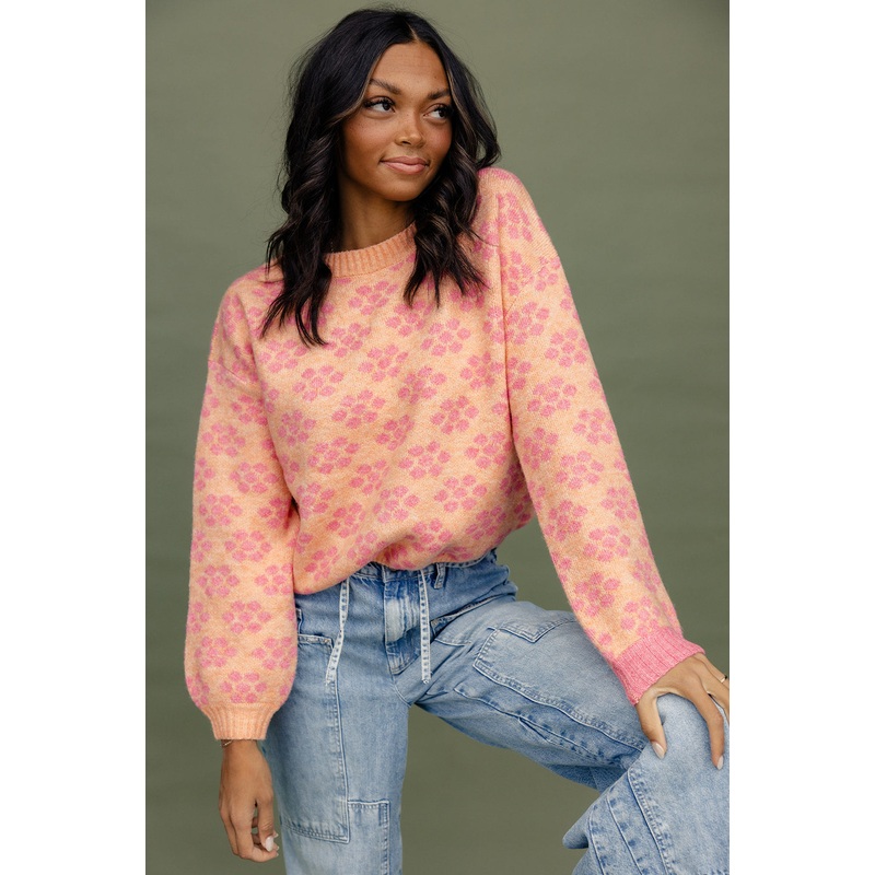 Flip The Script Floral Sweater