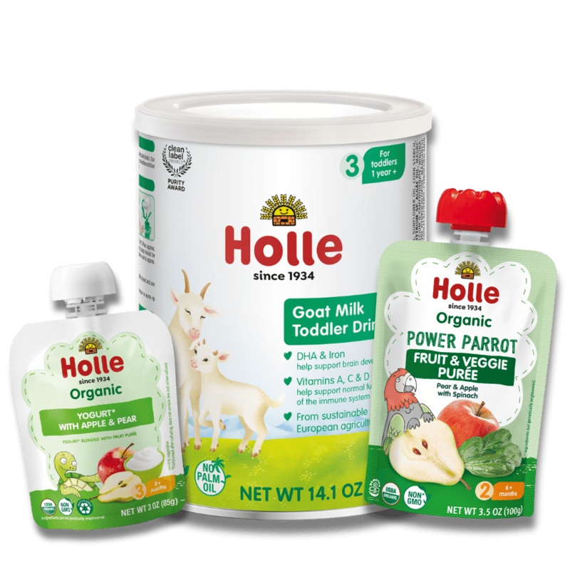 Goat & Greens Variety Bundle: Goat Milk, Power Parrot, Apple & Pear Yogurt