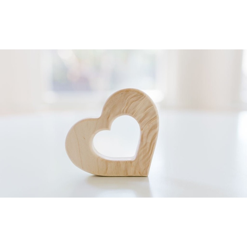 Heart Wooden Baby Grasping Toy