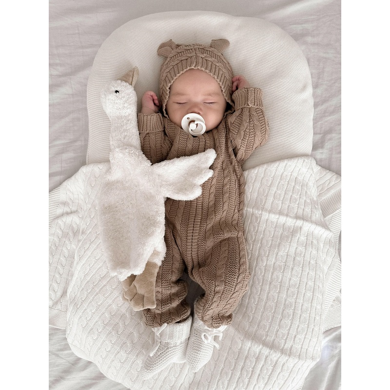 Luna + Luca Baby Bear Jumpsuit – Acorn