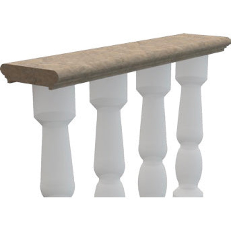 Marble Top Rail Hand-carved from Solid Marble Block MEGBR03