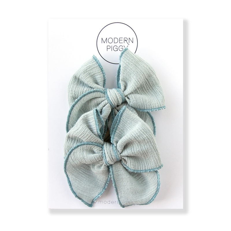 Misty Blue | Pigtail Set – Petite Party Bow