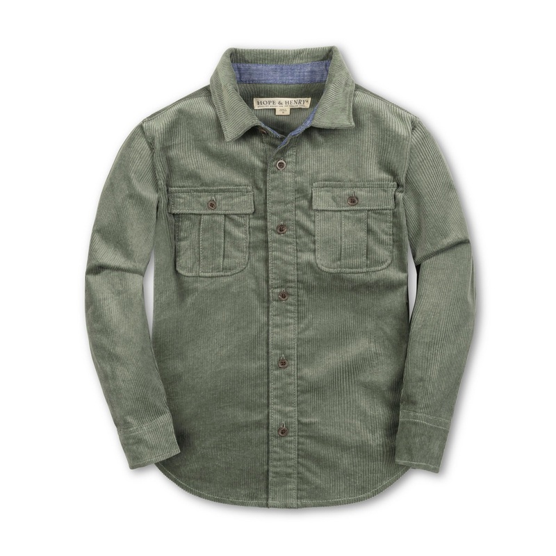 Organic Corduroy Flap Pocket Shirt