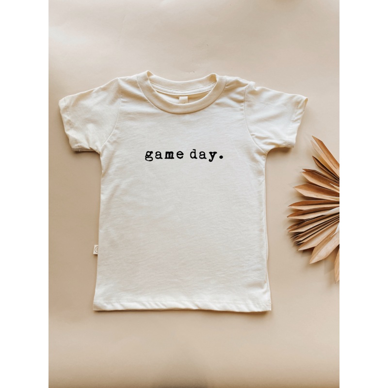 Toddler Crew Neck Tee | Game Day | Organic Cotton