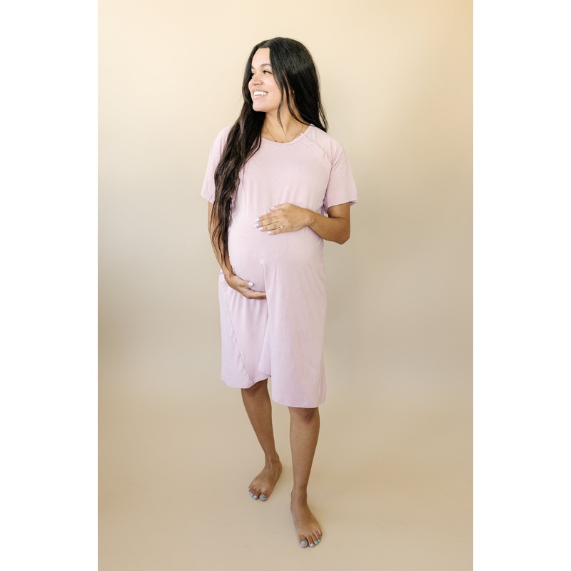 Bamboo Labor & Delivery Gown|Pink|Black|Blue|Green|S/M|M/L|L/XL