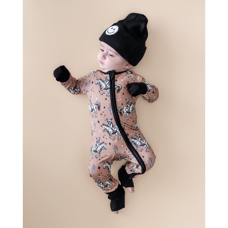 Bamboo Zip Romper | Desert Cowboy