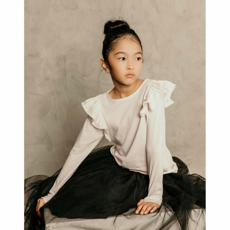 Natalia Ruffle Top Pink|2-3|4-5|6-7|8-9|Pink