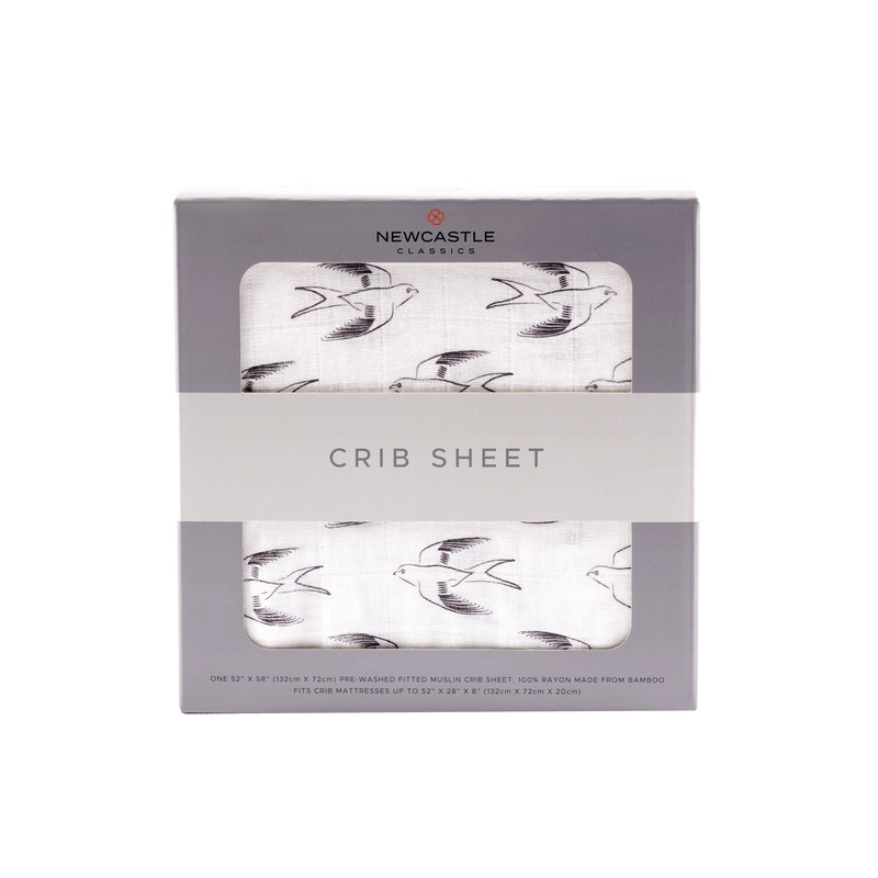 Sparrows Cotton Muslin Crib Sheet