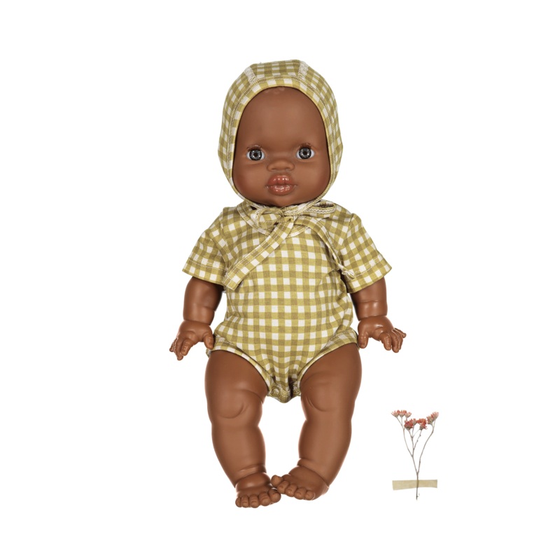 The Printed Doll Clothes – Golden Gingham