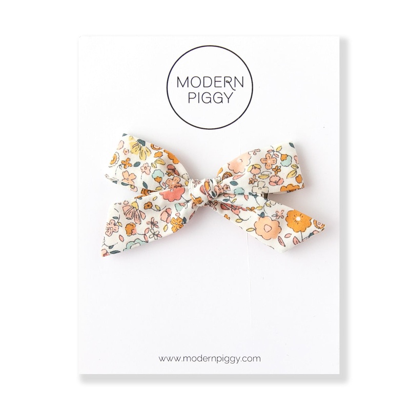 Beatrice | Hand-tied Bow|Alligator Clip|Nylon Headband