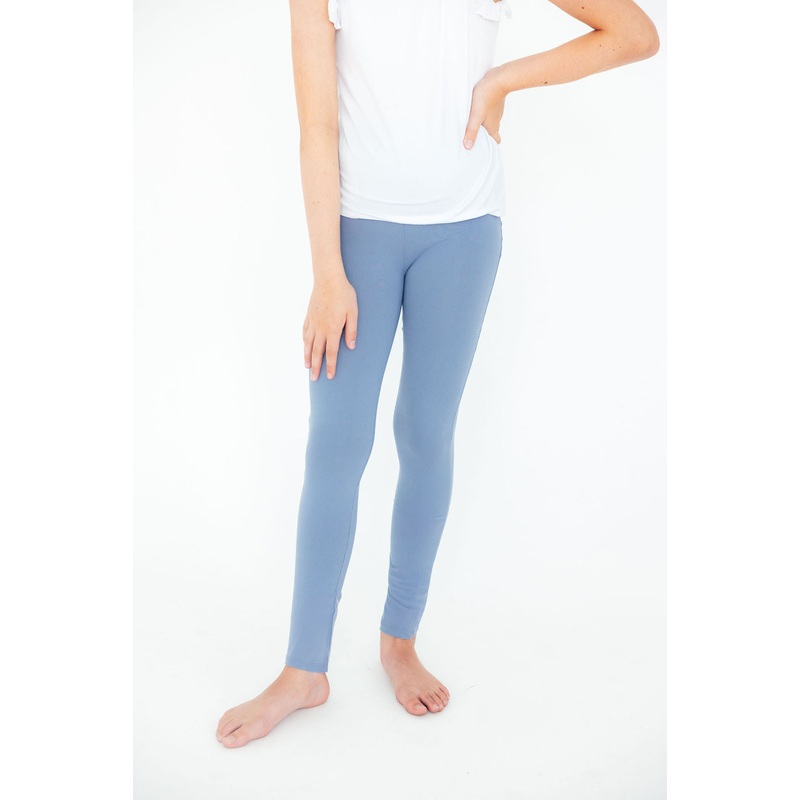 Dusty Blue Leggings|6-12M|12-24M|2T|3T|4T|5/6|7/8|9/10