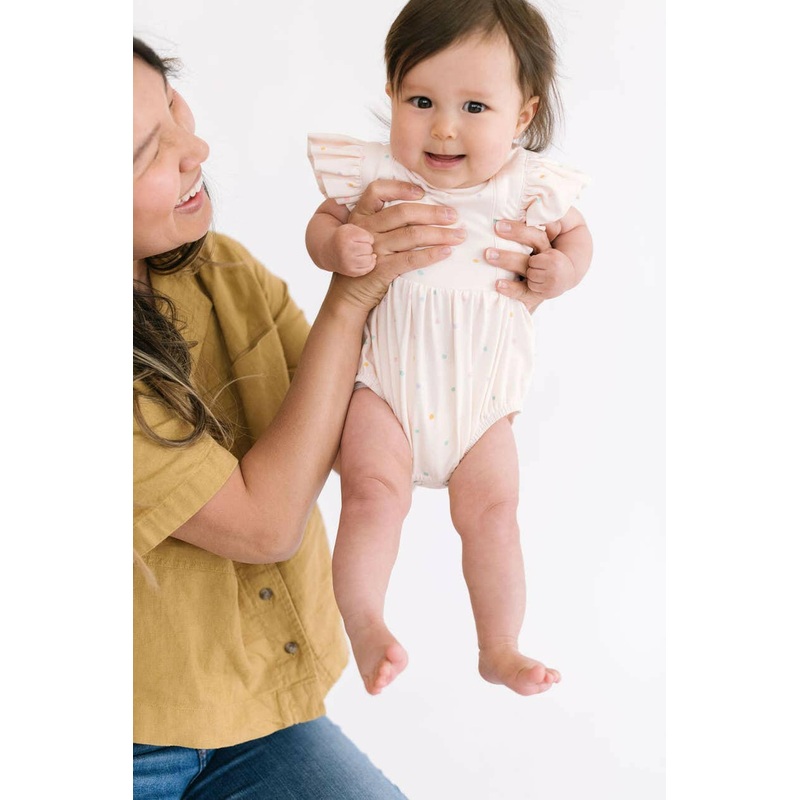 Emmy Romper in Confetti Dot|18/24m