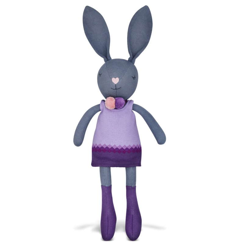 Knit Bunny Plush – Lila