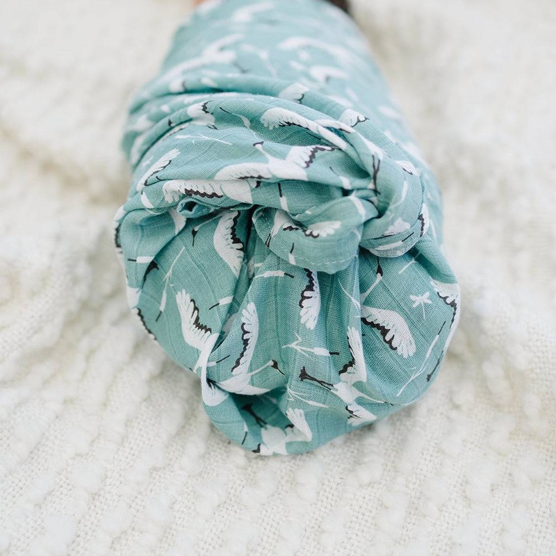 Muslin Swaddle Blanket Oh So Soft Crane