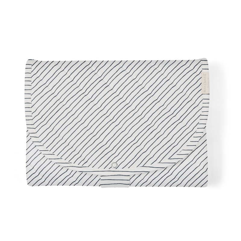 Organic Cotton Portable Changing Mat – Cobi Blue Stripes