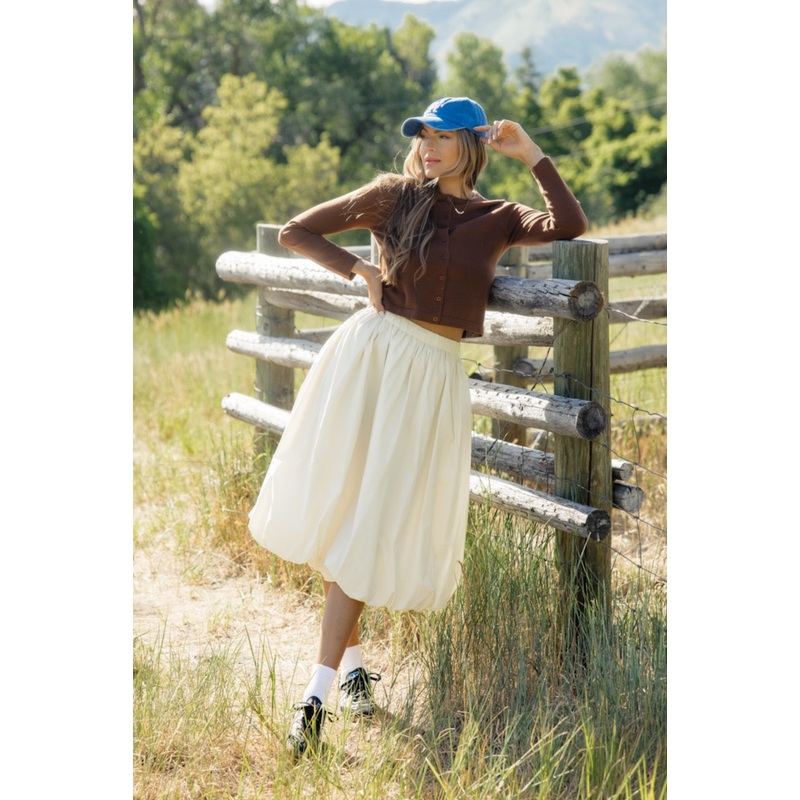 The Bella Skirt|Ivory|S|M|L