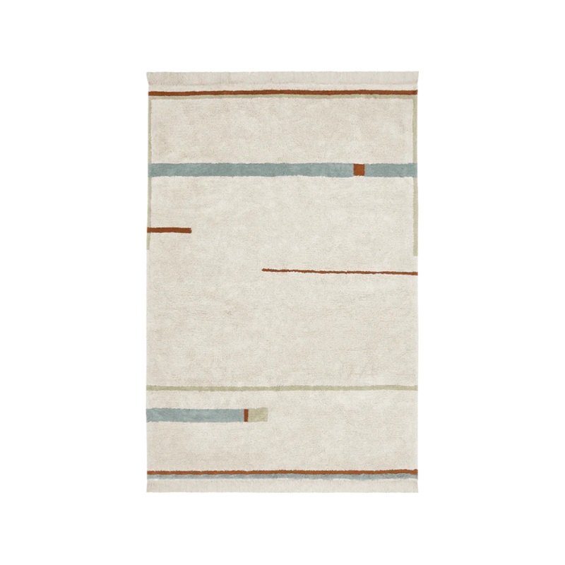 WASHABLE RUG LANE NATURAL – VINTAGE BLUE MAXI