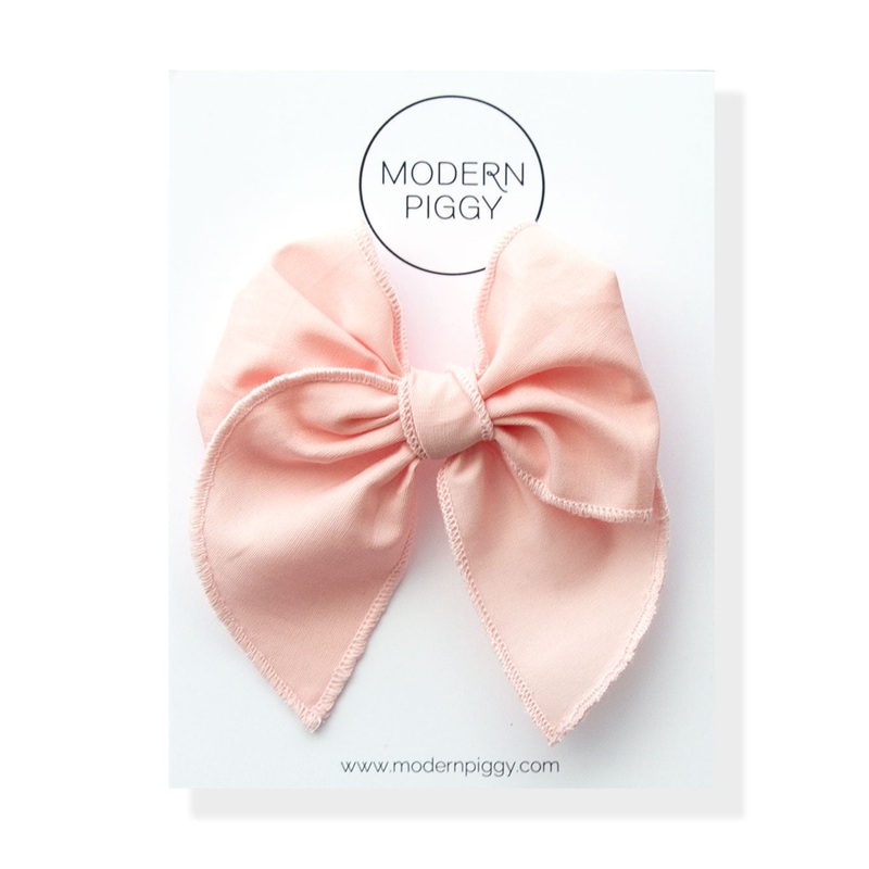 Candy Pink | Petite Party Bow|Alligator Clip|Nylon Headband