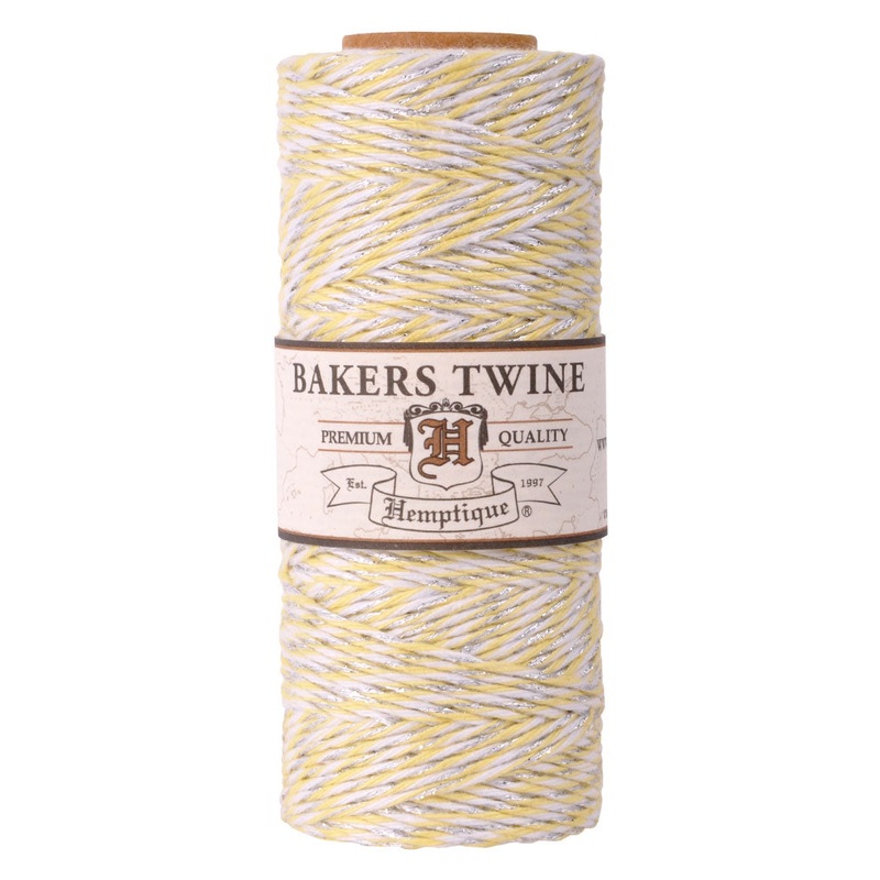 Cotton Bakers Twine 2-ply Spools Metallic