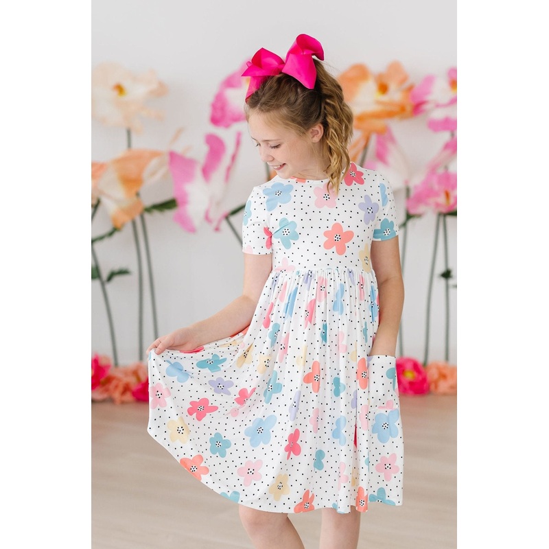 Dots & Daisies S/S Pocket Twirl Dress
