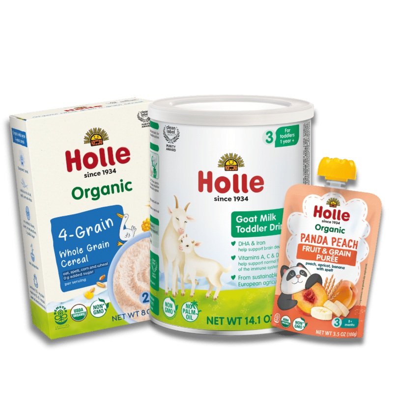 Goat & Grain Variety Bundle: Goat Milk, Oat Cereal, Panda Peach