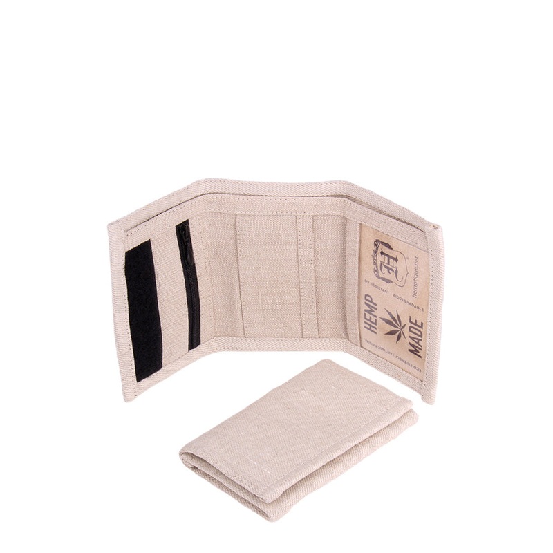 Hemp Wallet|Black|Natural