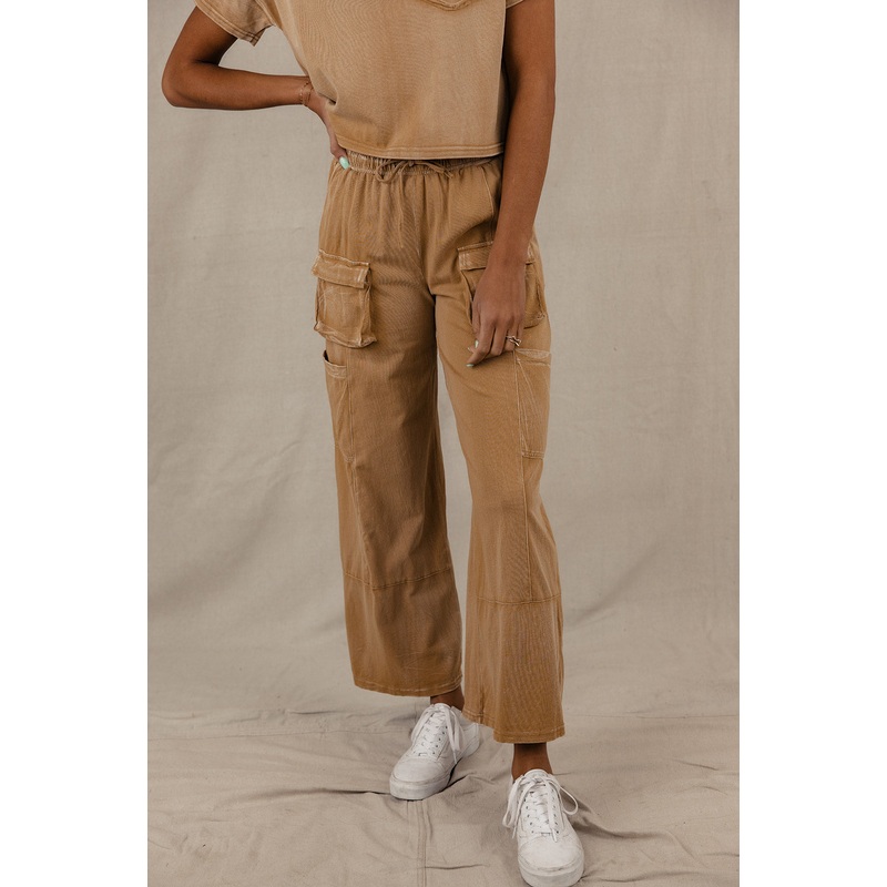 Kameron Wide Leg Cargo Pants|Peru|S|M|L