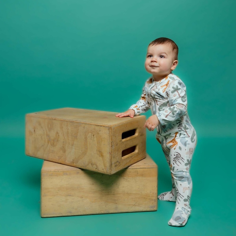 Organic Footie – Safari Animals