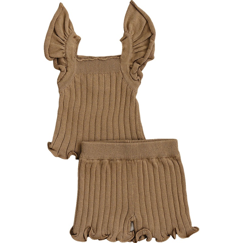 Ribbed Knit Tank Set|0-3|3-6|6-12|18|2T|3T|4T