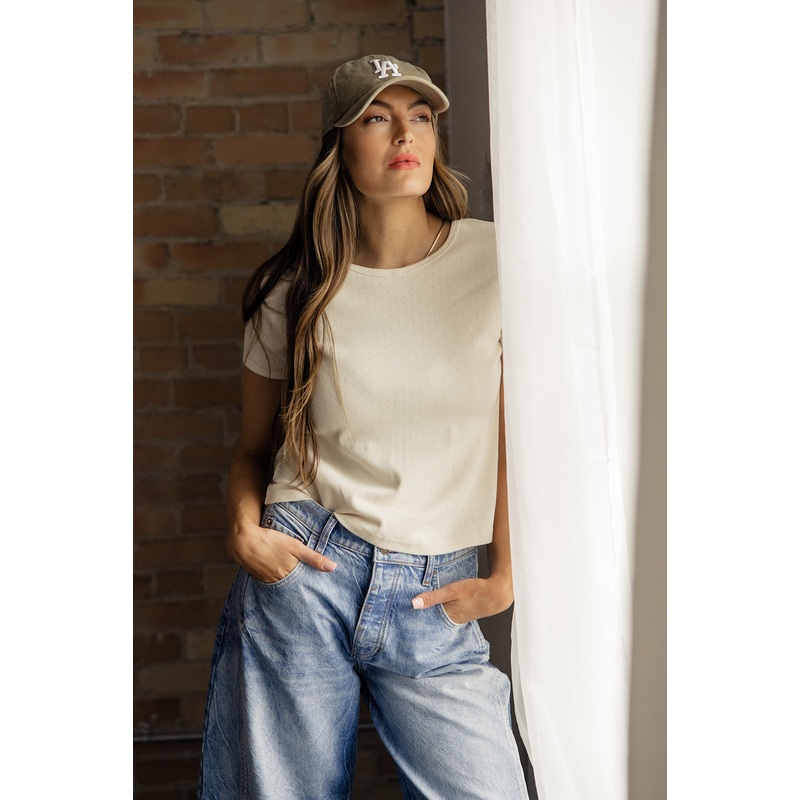 The Norma Basic Top|Cornsilk|S|M|L