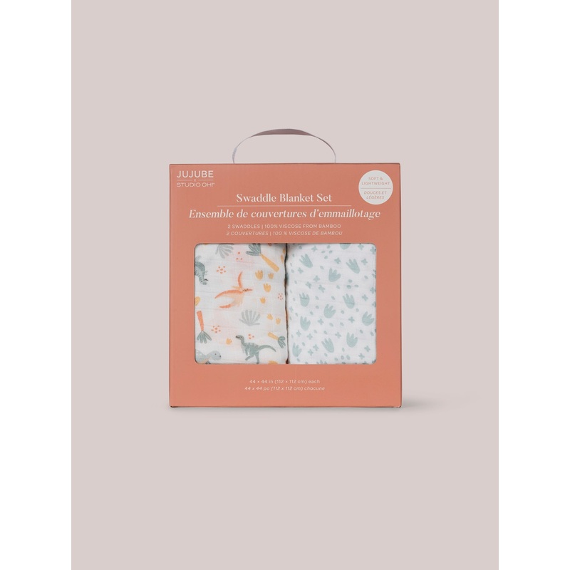2-Pack Square Swaddle Blanket Set – Roarsome
