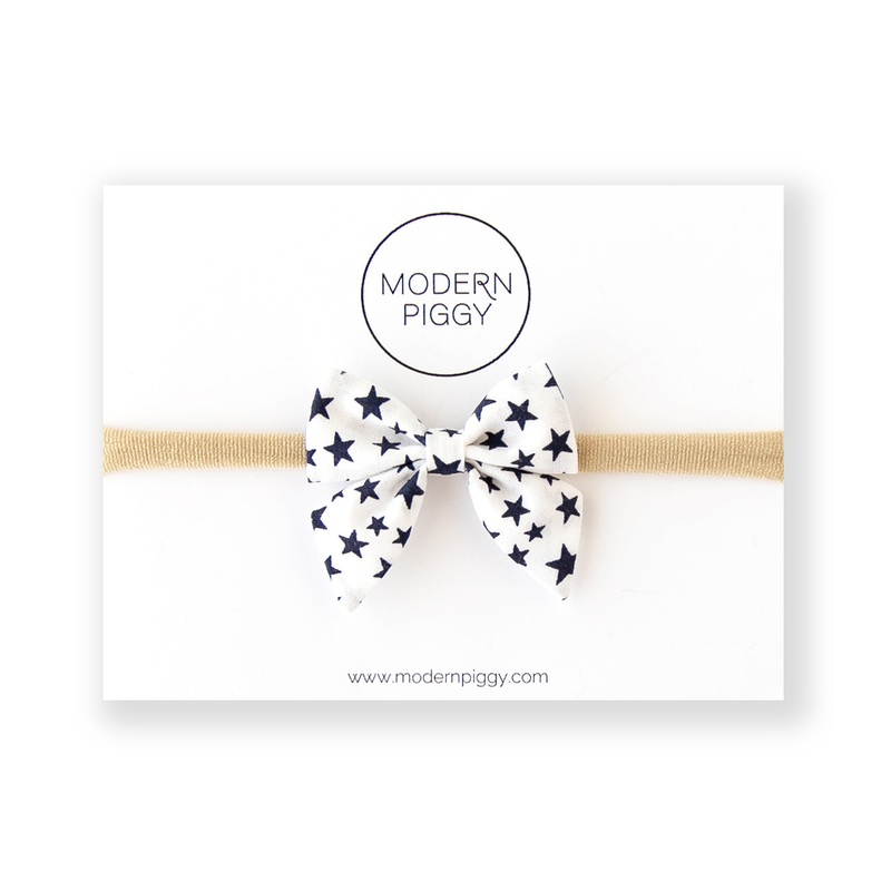 50 States | Mini Piggy Bow|Alligator Clip|Nylon Headband