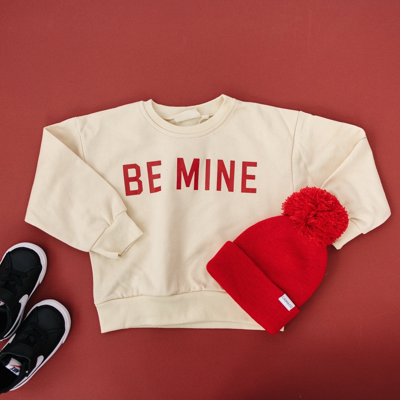 Be Mine Crewneck Sweatshirt – Cream