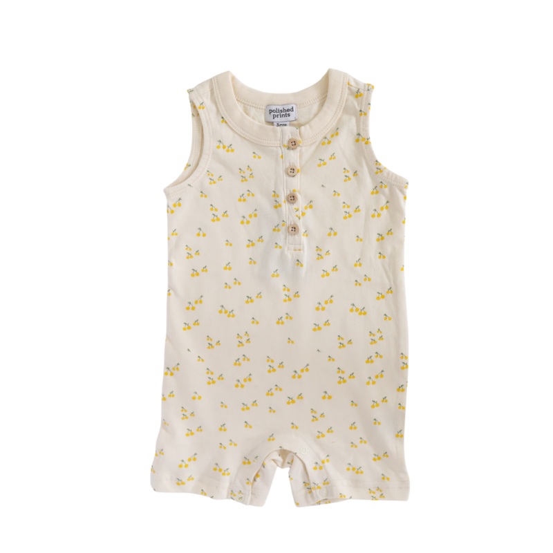Berry Nice Henley Shorty Romper