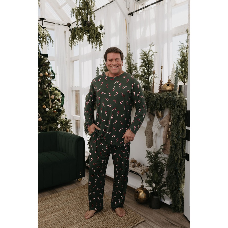 Men’s Bamboo Pajamas | Candy Cane Lane
