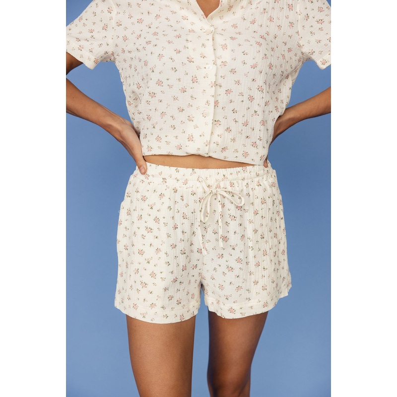 Middle Of The Night Tie Waist Shorts