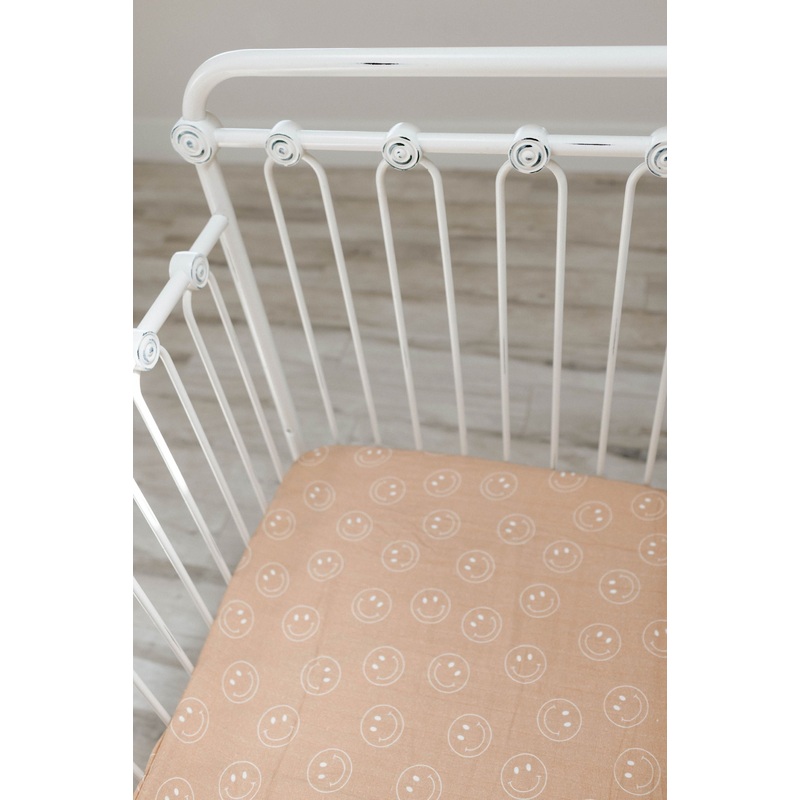 Muslin Crib Sheet | Just Smile Tan