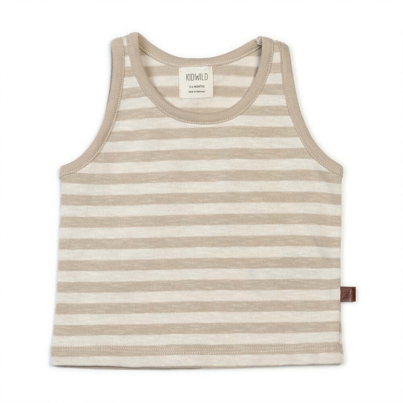 Organic Tank Top – Pebble Stripe