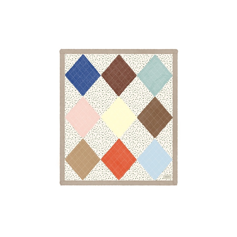 Quilted Aya Wall Rug – Small – Multi