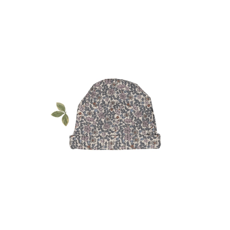 The Printed Hat – Floral Ribbed