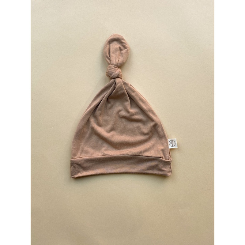 Top Knot Hat | Clay | Bamboo|0-6M