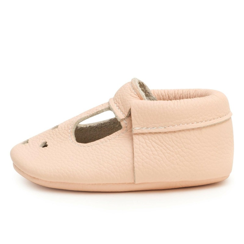 Desert Rose Mary Jane|US 2 (Newborn; 3.75″ Sole)|US 3 (3-6 Months; 4.125″ Sole)|US 4 (6-12 Months; 4.5″ Sole)|US 5.5 (12-18 Months; 5.0″ Sole)|US 6.5 (18-24 Months; 5.25″ Sole)|US 8 (2-3 Years; 5.75″ Sole)