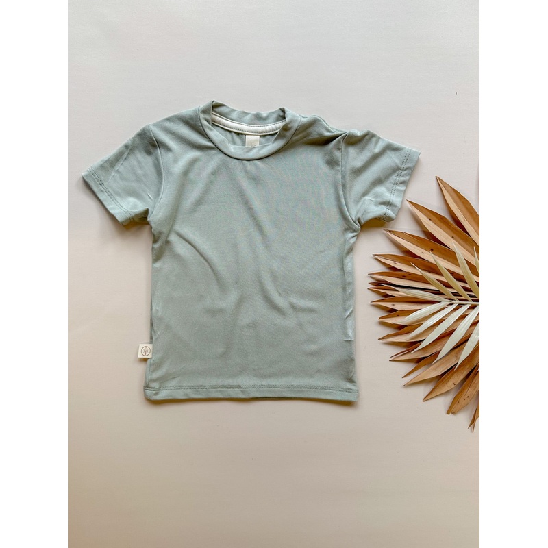 Short Sleeve Essential Tee | Sage | Luxury Bamboo