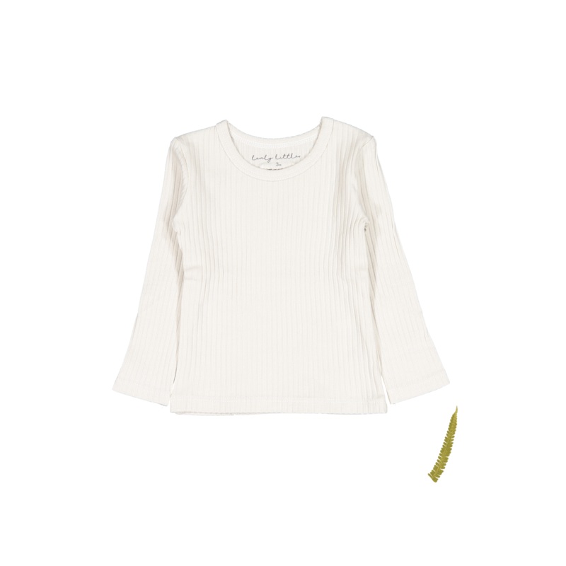 The Long Sleeve Tee – Cream|3m|6m|12m|18m|24m|36m|4y|6y|8y