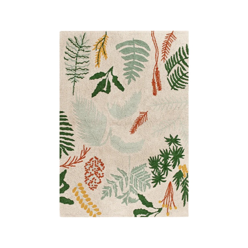 WASHABLE RUG BOTANIC PLANTS|140 x 200 cm|170 x 240 cm