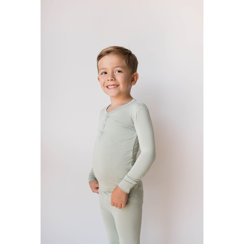 Bamboo Two Piece Pajamas | Pistachio | ff club