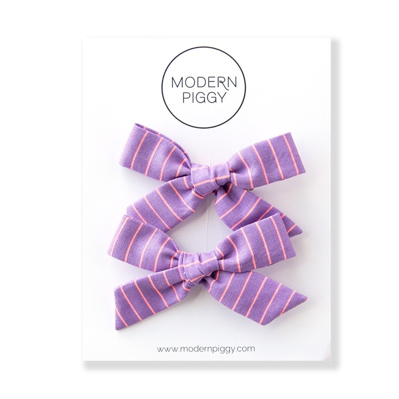 Beach Ball | Pigtail Set – Hand-tied Bow