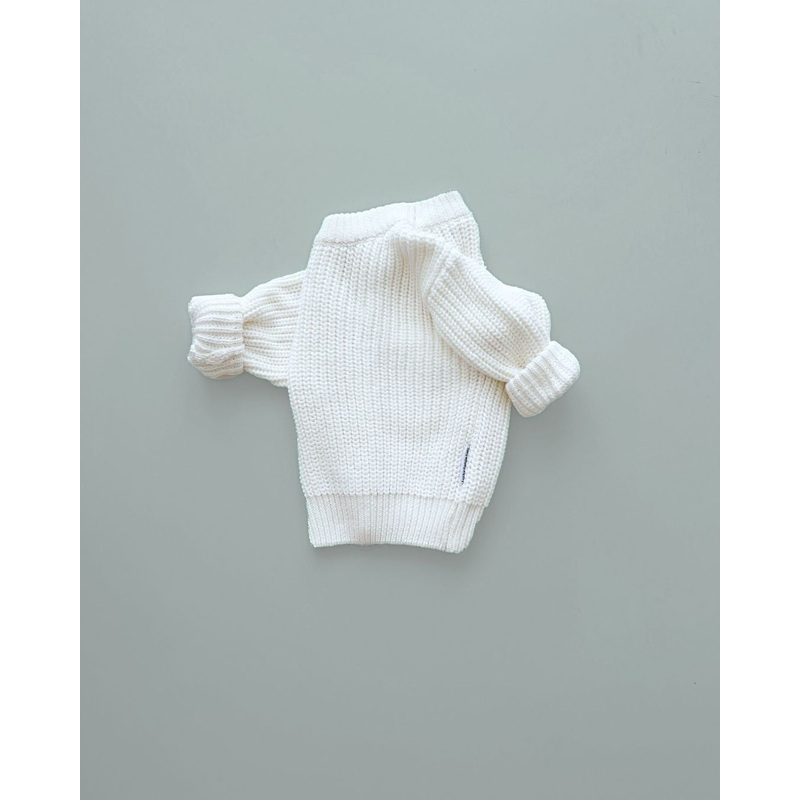 Chunky Knit Sweater | Milk|0-6M|6-12M|12-24M|2-3T|3-4T|4-5T